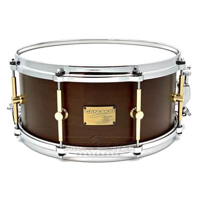 Canopus Neo Vintage M1 Snare Drum 14x6.5 Bitter Brown Oil