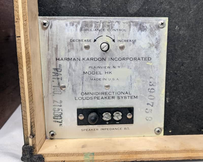 Vintage Harman Kardon HK50 Omni Speaker Pair - RARE | Reverb