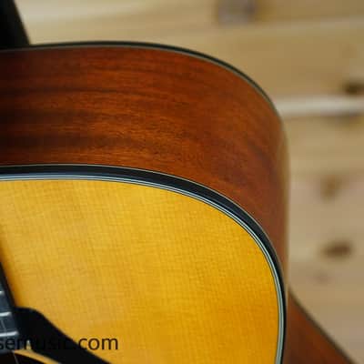Yamaha FGX3 Red Label Dreadnought Acoustic-Electric Guitar - Natural image 7