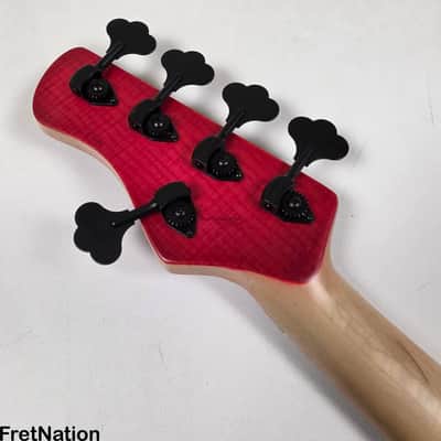 Marco Bass Guitars TFL-5 5-String 34.5" Satin Red Glockenklang - 9.84lbs image 24