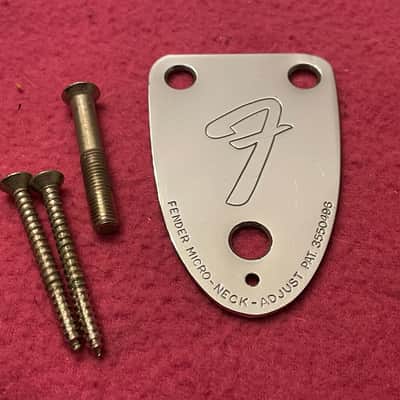vintage 1976 Fender neckplate for Stratocaster Jazz bass telecaster deluxe custom thinline neck plate 1978 1979 1980 1981 precision bass strat image 2