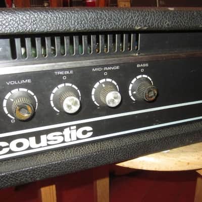 ~1979 Acoustic 370 Bass Amp Head Black image 2