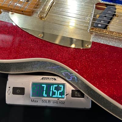 Fender Buck Owens Signature Telecaster 2024 - Red/Silver/Blue Sparkle 7lbs. 15.2oz. #MX24068200 image 11