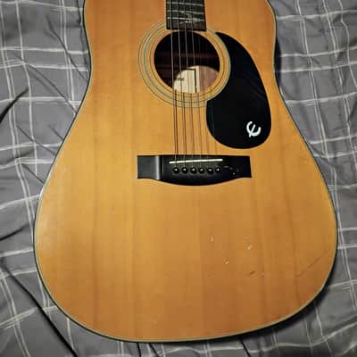 Epiphone PR-325 1988 Natural Acoustic Guitar MIK Rare Headstock Vintage image 1