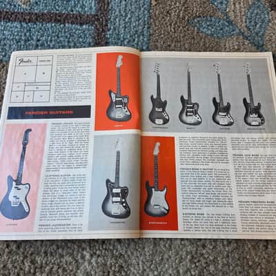 Vintage 1965-1966 Fender Fine Electric Instrument Full-Line Catalog! Rare, Original Case Candy, Paperwork! image 2