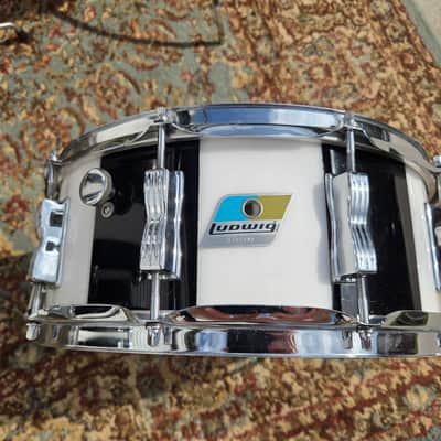 1970s Ludwig Vistalite Pro Beat 6pc Shell Pack 13/14/16/18/24" w/ Matching 5x14" Snare Drum - Pattern (F) Black/White image 12