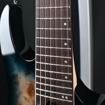 Ibanez RGMS7PB-CBS Cosmic Blue Starburst 7-String Guitar #388 image 7