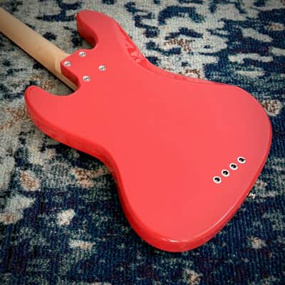 Lakland Classic Series 44-60, USA-Made Passive J Bass Guitar, Fiesta Red, Rosewood, with Gig Bag image 4