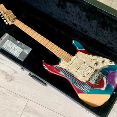 James Tyler USA Studio Elite HD Psychedelic Vomit with Schaller Floyd Rose image 11