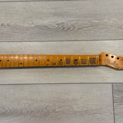 Fender Heavy RELIC 50s 51 52 Telecaster Neck, 21 Vintage Tall Frets, 9.5" Radius image 7