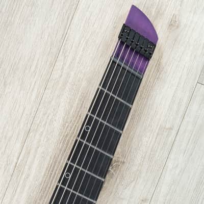 Legator G7FSS Ghost 7 Super Shred Multi-Scale 7-String Headless Guitar, Hyper Nova Blue image 8