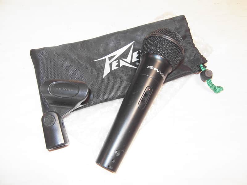 Peavey PVi100 dynamisches Mikrophon mit langem Kabel Halter  und Hülle microphone image 1