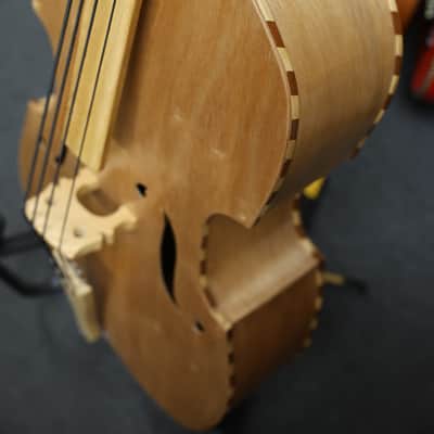 Handcrafted All-Wood Tololoche (Double Bass) with Wood Stripe Edge image 4