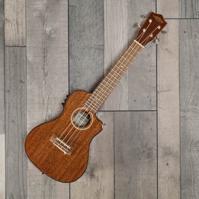 Lanikai MAS-CEC All Electro Cutaway Concert Ukulele, incl Case...