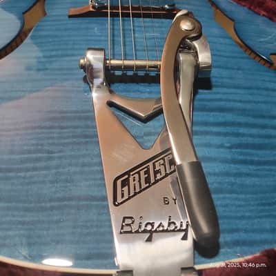 Gretsch G6120SH-HBLU Brian Setzer Hot Rod 2017 2 Tone Harbor Blue image 15