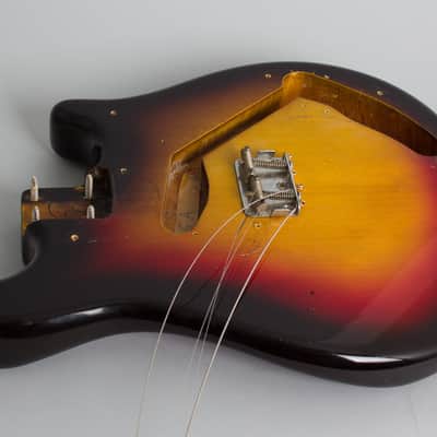 Fender Solid Body Electric Mandolin (1963), ser. #01614, original white tolex hard shell case. image 15