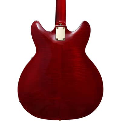 Hagstrom '67 Viking II Hollowbody Electric Guitar Regular Transparent Wild Cherry image 2