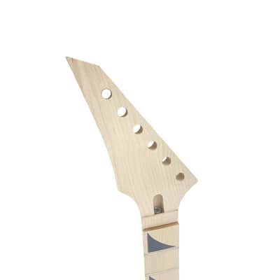 Reversed Headstock Electric Guitar Neck Maple Neck & Fingerboard, Unfinished (25.5" Scale) image 4