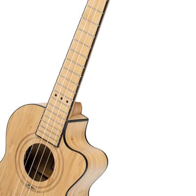 Ortega RUNAB-TE Bamboo Series Solid Bamboo Top & Neck 4-String Tenor Acoustic-Electric Ukulele w/Gig Bag image 8
