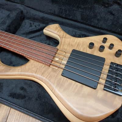 2018 Skjold Slayer 5 Exotic Stage Series 5String Bass Select Premium Myrtle Top image 2