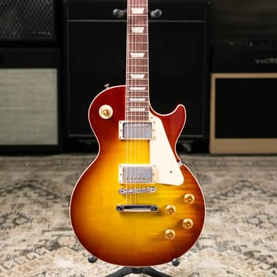 Gibson Les Paul Standard 50s Figured Electric Guitar - Iced Tea with Hardshell Case image 3