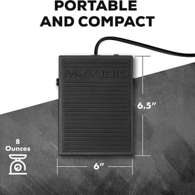 Sustain Pedal for MIDI Keyboards, Digital Pianos & Synthesizers – Compact Piano-Style Foot Pedal image 7