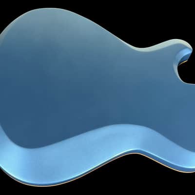 2026 Knaggs Chena Hollowbody LB with Bigsby & Lightning Bolt F-Holes ~ Pelham Blue image 3
