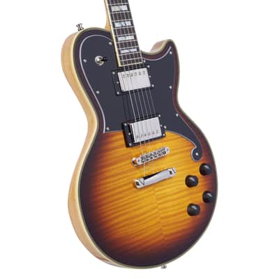 D'Angelico Deluxe Atlantic Single Cut Vintage Sunburst image 3