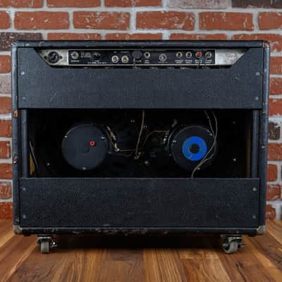 Fender Twin Reverb 2-Channel 85-Watt 2x12" Guitar Combo 1967 Black Panel image 6