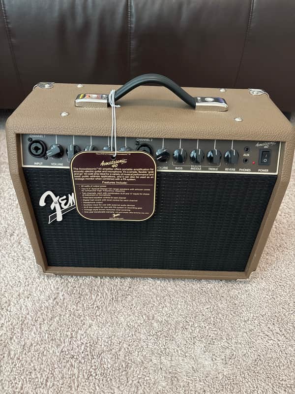 Fender Acoustasonic 40 2-Channel 40-Watt 2x6.5" Acoustic Guitar Amp 2017 - Present - Brown image 1