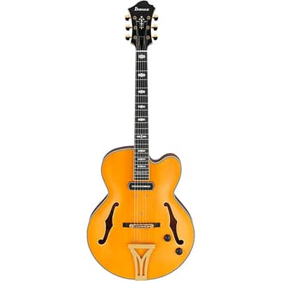 Ibanez PM3C NAL Pat Metheny Signature Hollowbody Electric Guitar. Natural Amber Low Gloss with Case image 3