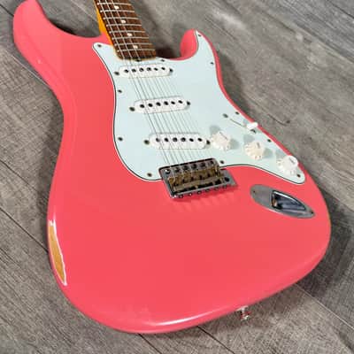 Fender Custom Shop '62 RI Stratocaster Relic 2006 - Faded Fiesta Red image 5