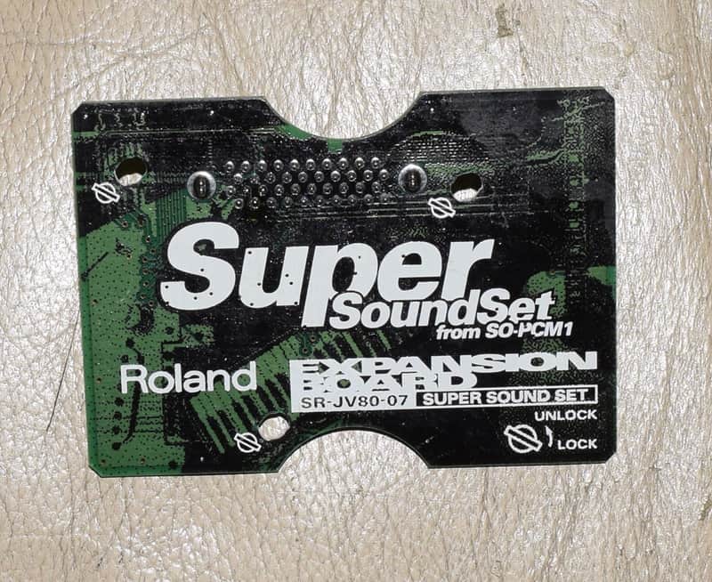 Roland SR-JV80-07 Super Sound Set Expansion Board 1990s - Green image 1