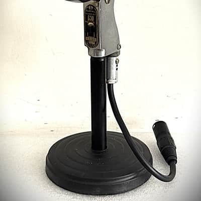 Vintage 1950’s Electro Voice 630 Dynamic Microphone, working, stand w/cable image 10