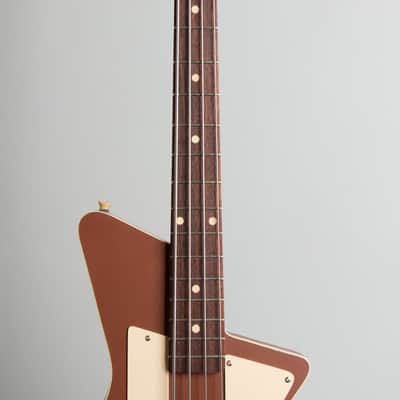 Guttlin Baron Bass Owned by Jeff Tweedy of Wilco Solid Body Electric Bass Guitar (2024), ser. #225, original black tolex hard shell case. image 8