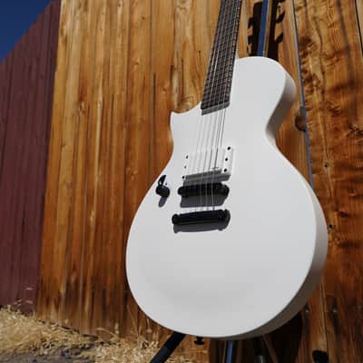 ESP LTD EC ARCTIC METAL Snow White Satin Left Handed 6-String Electric Guitar image 5