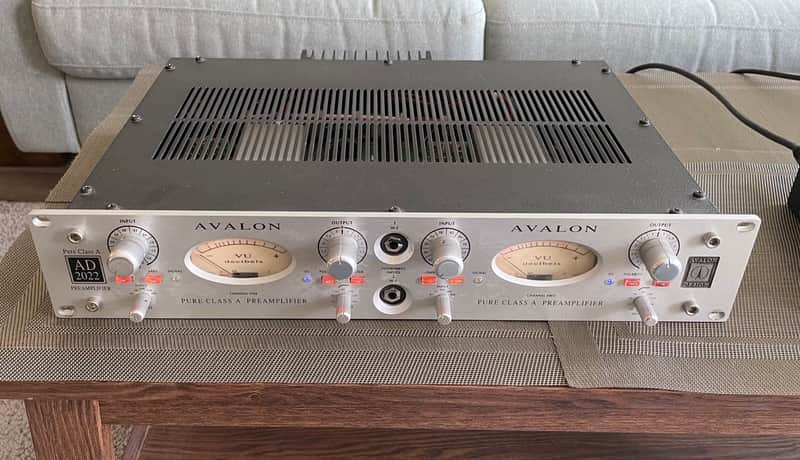 Avalon AD2022 Dual Channel Microphone Preamp 2000s - Silver image 1