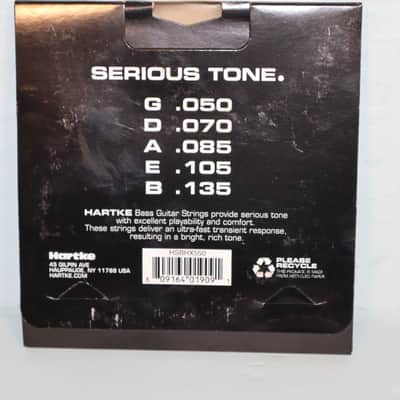 Hartke HX550 Nickel 5-string Electric Bass Strings Medium 50-70-85-105-135 new old stock image 2