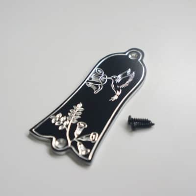 Engraved Aluminum Hummingbird Guitar Truss Rod Cover Plate image 3