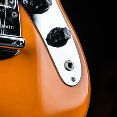 2007 Fender MG-73 CO Competition Mustang Reissue competition capri orange image 8