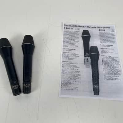 AKG - D222 - TWOWAYCARDIOID® Dynamic Microphone - Matched Pair - 1 Broken Grill - Inc. Specs/FQ-Sheet image 11