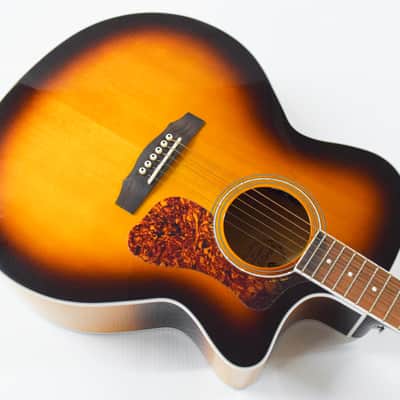 Guild F-250CE Deluxe Acoustic-Electric Guitar (DEMO) - Antique Burst image 4