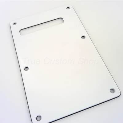 True Custom Shop® White 3ply Tremolo Spring Cover for Fender Standard Stratocaster image 1