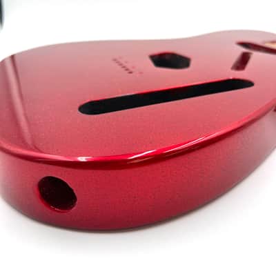 Warmtone Custom Guitars Tele Style Guitar Body “Red Sparkle” image 4