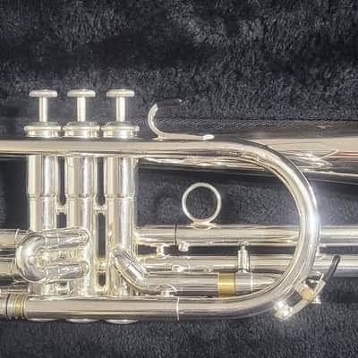 KANSTUL CUSTOM CLASS 3 VALVE SOPRANO G BUGLE , Mouthpiece & Case - Silver plated image 1