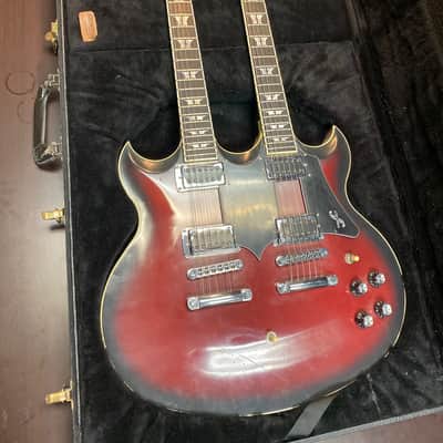 First Act Custom Shop Lola Double Neck Electric Guitar Owned by Brent Hinds of Mastodon image 1