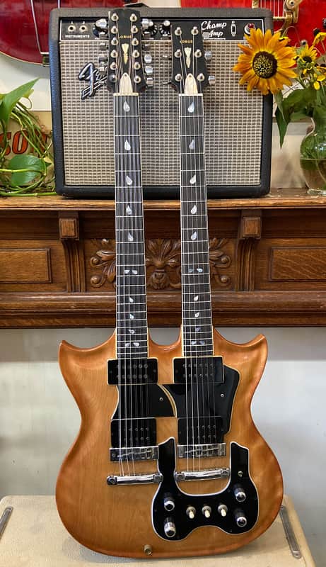 Lobue Double Neck ca 1975 - light sunburst image 1