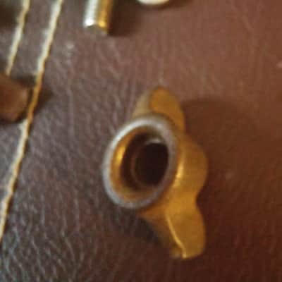 VINTAGE Ludwig WFL Leedy Slingerland NICKEL PARTS LOT Mouse Ear Wing Bolts MOUNT 40s 50s image 10
