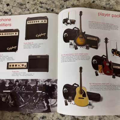 Epiphone Catalog 2003 Dot Les Paul SG flying V Explorer Noel Gallagher supernova union Jack Riviera casino John Lennon Zakk Wylde ace frehley classic custom black beauty standard 56 Goldtop Goth Thunderbird image 16