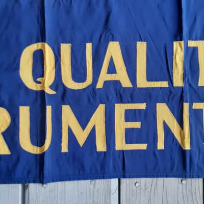 Vintage 1960's Framus "Fine Quality Instruments" Guitar Trade Show Banner! One of a Kind, Music Store Display Sign! image 4